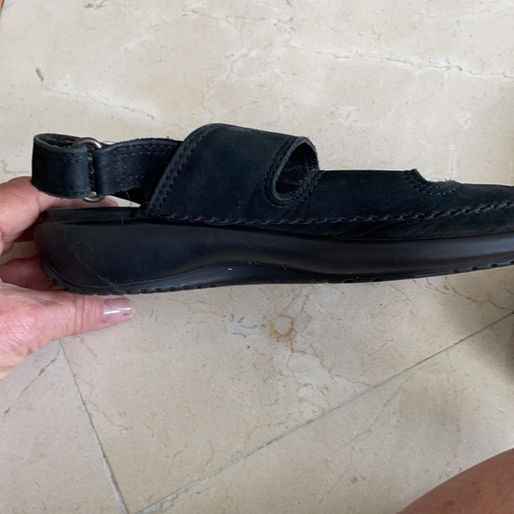 ECCO VELCRO ADJUSTABLE BLACK SANDAL - Picture 4 of 4